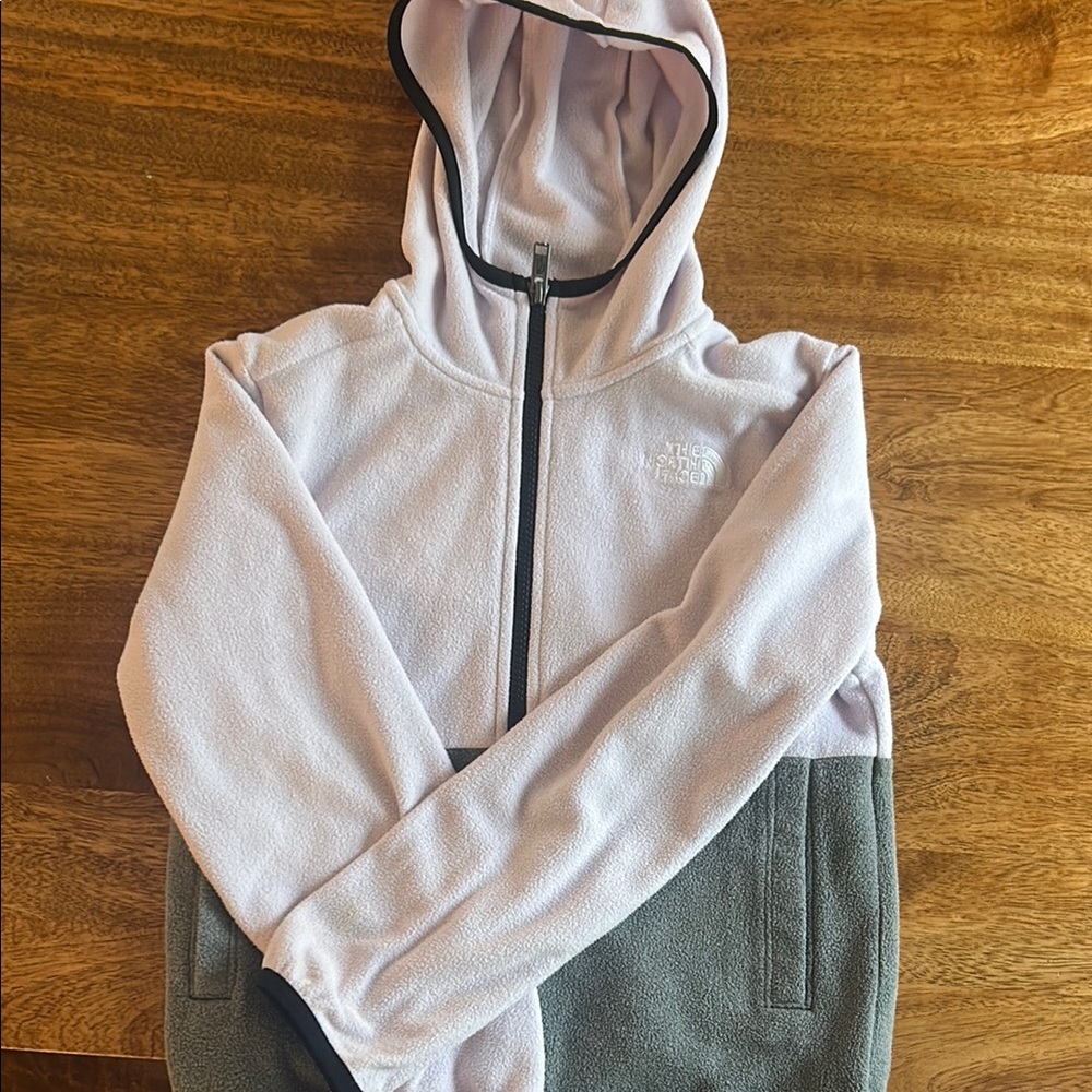 The North Face Kids' Two-Tone Hoodie - Gray and White